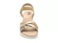 Gr XIABY Beige Sandales Plates Femme