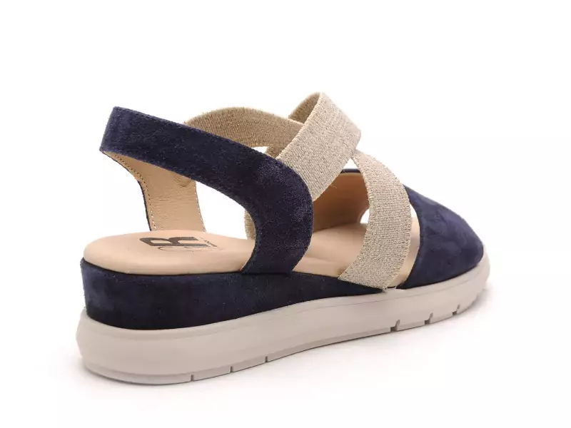 Gr GALATA Bleu Sandales à Talons Femme