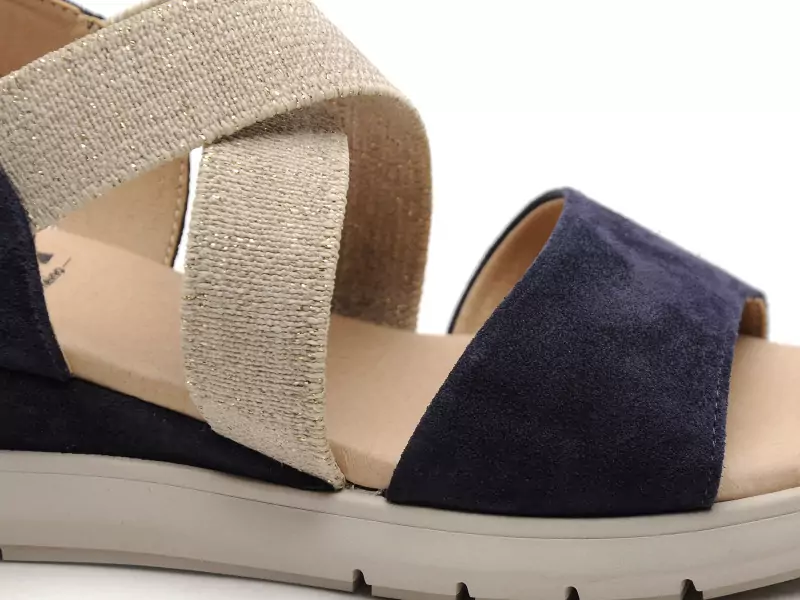 Gr GALATA Bleu Sandales à Talons Femme