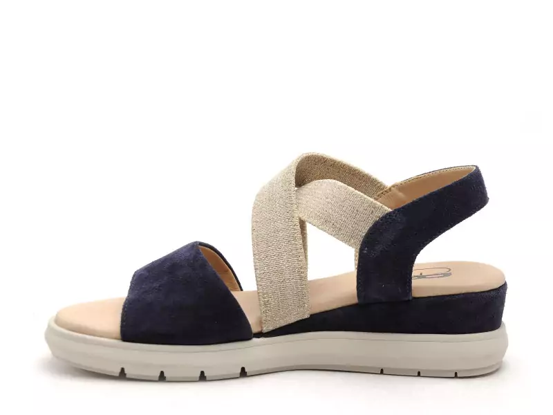 Gr GALATA Bleu Sandales à Talons Femme