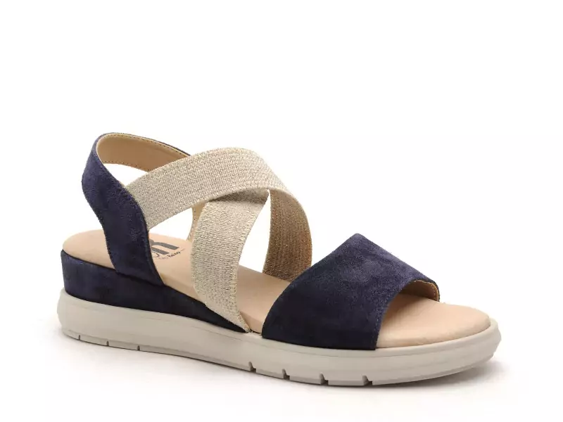 Gr GALATA Bleu Sandales à Talons Femme