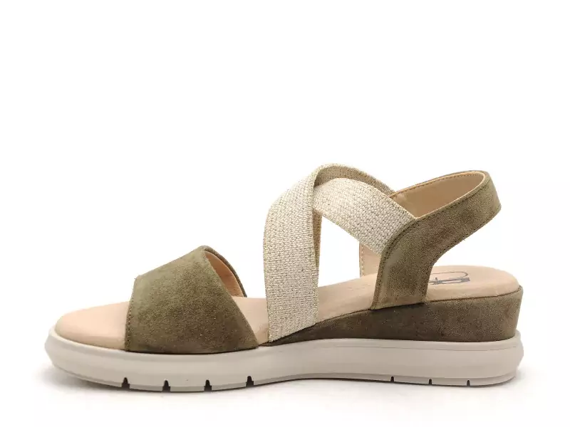 Gr GALATA Kaki Sandales à Talons Femme