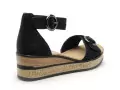 Rieker 63780 Noir Sandales à Talons Femme