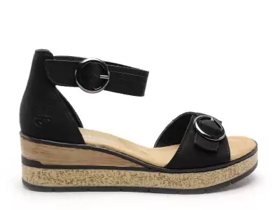 63780 Noir Sandales à Talons Femme