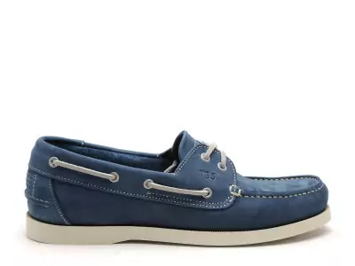 PHENIS Bleu Mocassins Homme