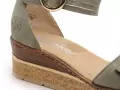 Rieker 63780 Kaki Sandales à Talons Femme