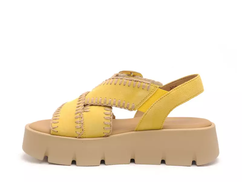 Gabor 84 751 13 Jaune Sandales à Talons Femme