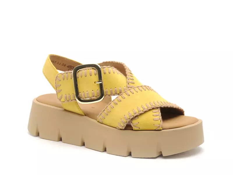 Gabor 84 751 13 Jaune Sandales à Talons Femme