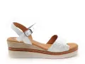 Eva Frutos 569 Blanc Sandales à Talons Femme