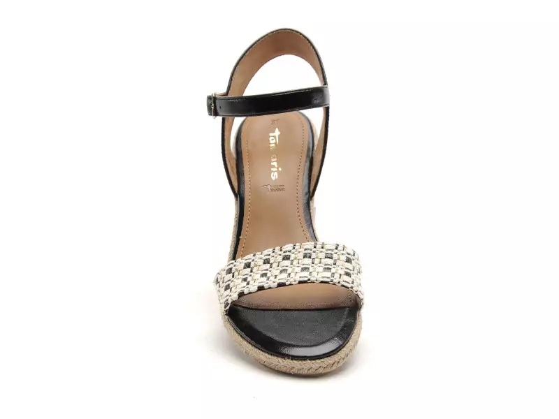 Tamaris 28376 46 Noir Sandales à Talons Femme