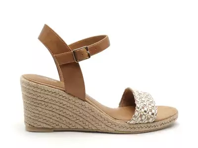 28376 46 Marron Sandales à Talons Femme