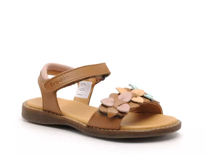 Froddo LORINE FLOWERS G3150251 Marron Sandales Fille