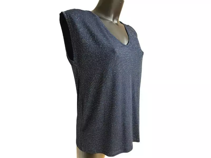 Pieces T-Shirt Bleu BILLO T-Shirts Femme