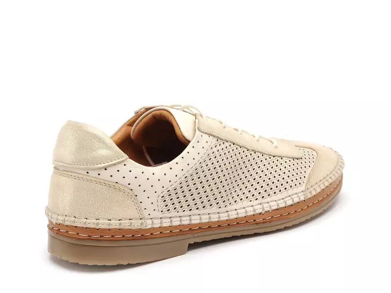 Coco Abricot MALBRANS Beige Baskets Basses Femme