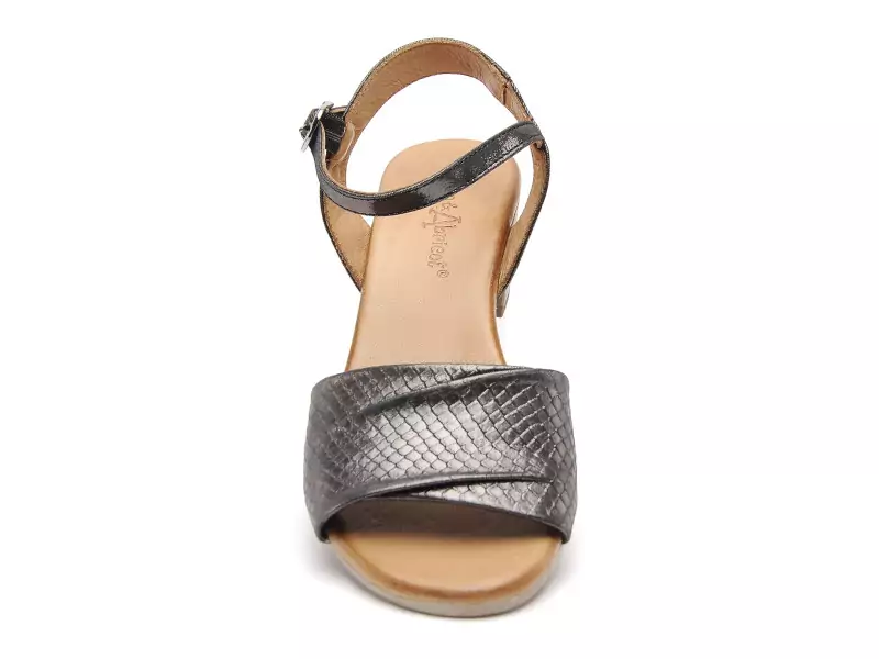 Coco Abricot MUN Noir Sandales à Talons Femme