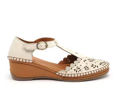 MADRIAT Beige Sandales à Talons Femme