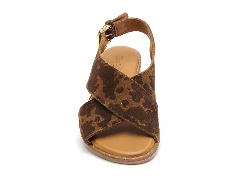 Coco Abricot MAGNIERES Marron Sandales Plates Femme