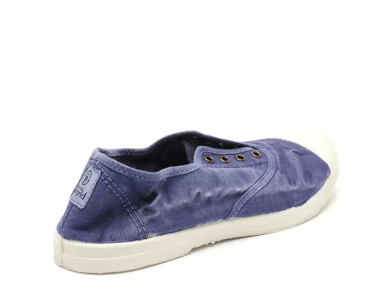 Natural World 102 Bleu Baskets Basses Femme