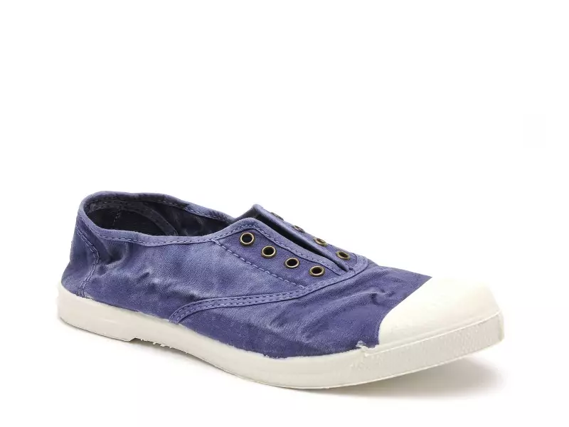 Natural World 102 Bleu Baskets Basses Femme