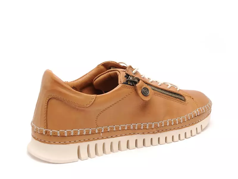 Coco Abricot MANNEVILLE Marron Baskets Basses Femme