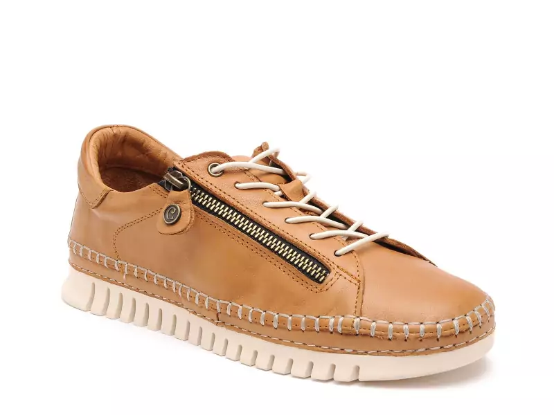 Coco Abricot MANNEVILLE Marron Baskets Basses Femme