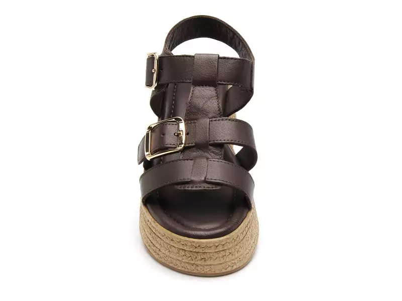 Coco Abricot MANEGLISE Marron Sandales à Talons Femme