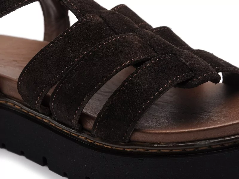 Coco Abricot MALPAS Marron Sandales à Talons Femme