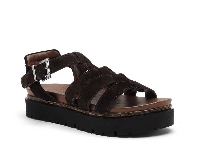 Coco Abricot MALPAS Marron Sandales à Talons Femme