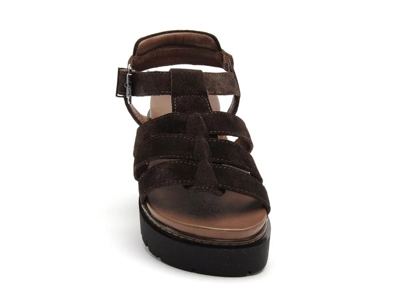 Coco Abricot MALPAS Marron Sandales à Talons Femme