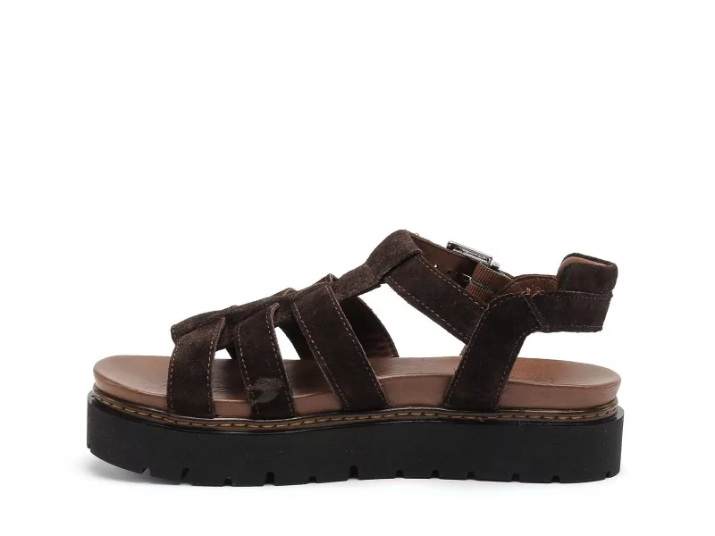 Coco Abricot MALPAS Marron Sandales à Talons Femme