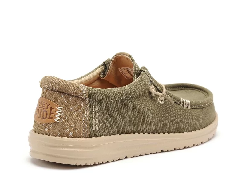DUDE WALLY WORKWEAR 43084 Kaki Mocassins Homme