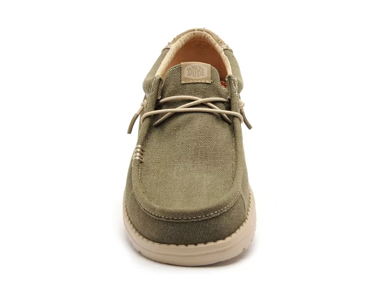 DUDE WALLY WORKWEAR 43084 Kaki Mocassins Homme