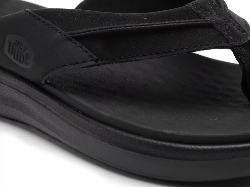 DUDE FINN FLIP BRAID 45424 Noir Mules Homme