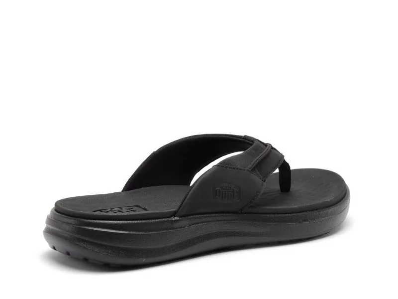 DUDE FINN FLIP BRAID 45424 Noir Mules Homme