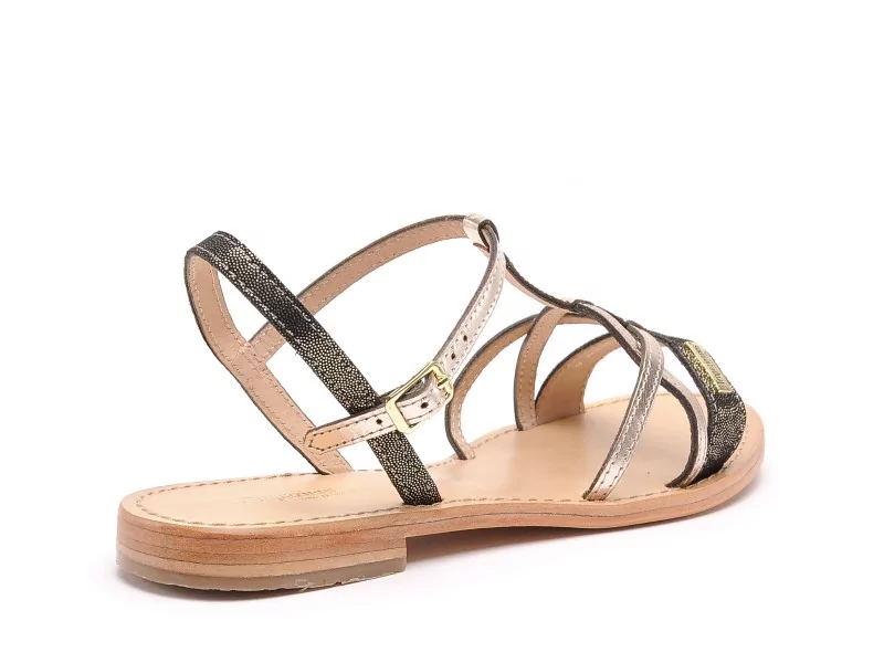 Les Tropeziennes HIRONELA F Noir Sandales Plates Femme