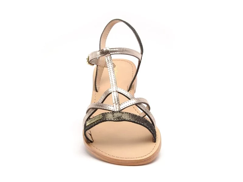 Les Tropeziennes HIRONELA F Noir Sandales Plates Femme