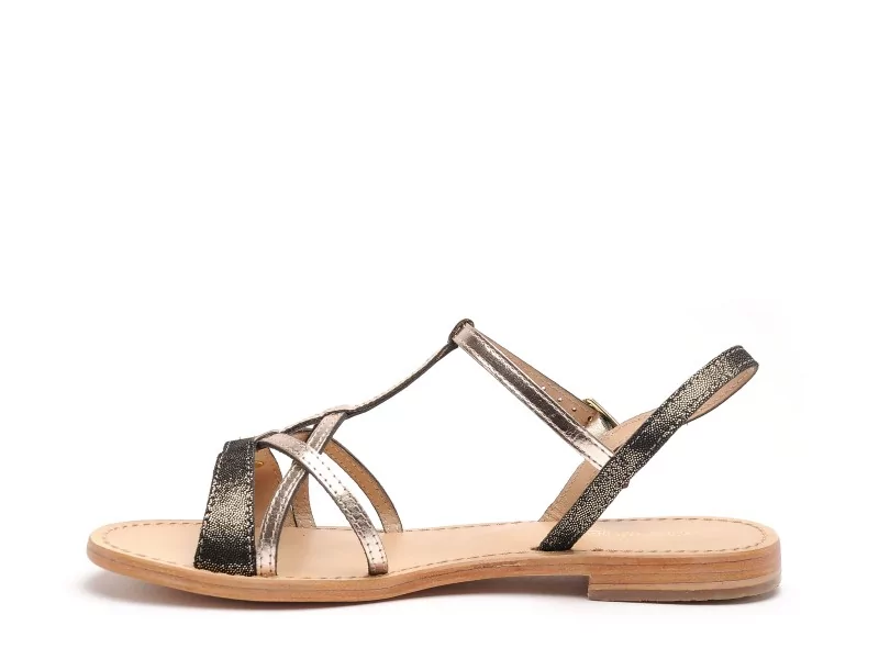 Les Tropeziennes HIRONELA F Noir Sandales Plates Femme