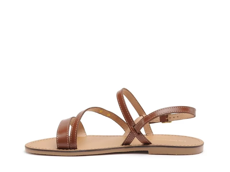 Les Tropeziennes BADEN F Marron Sandales Plates Femme