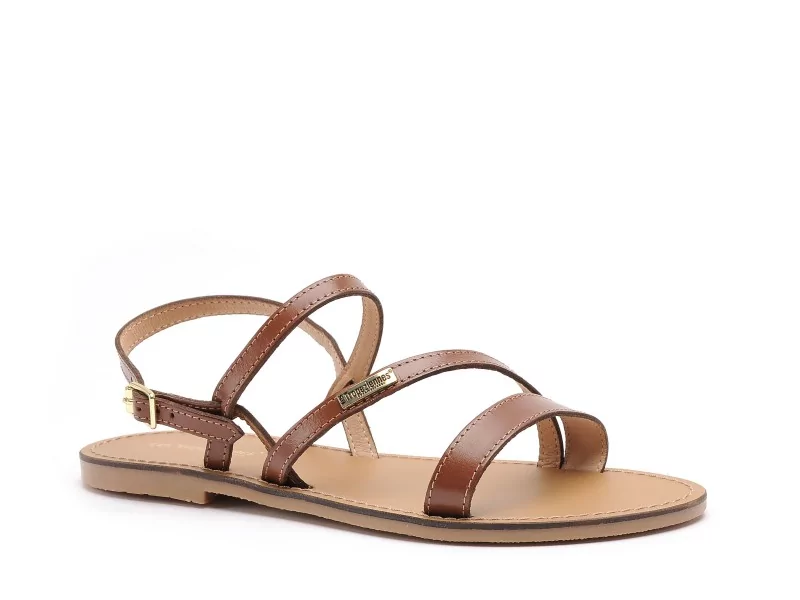 Les Tropeziennes BADEN F Marron Sandales Plates Femme