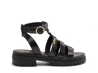 TOBO F Noir Sandales à Talons Femme