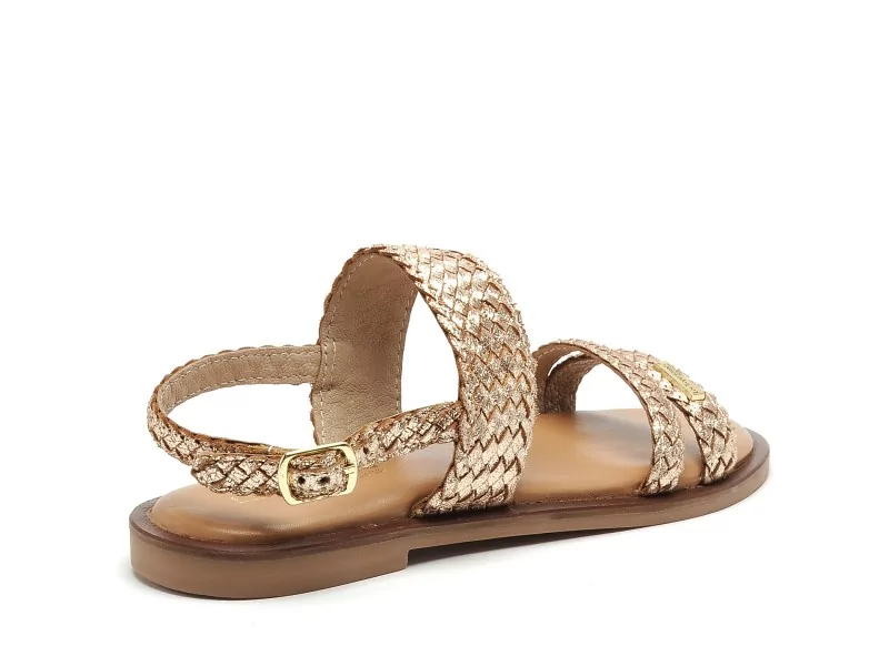 Les Tropeziennes DOBELLE F Or Sandales Plates Femme