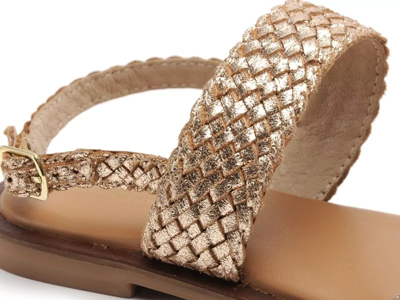 Les Tropeziennes DOBELLE F Or Sandales Plates Femme