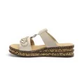 Rieker 62936 Beige Mules et Sabots à Talons Femme