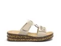 Rieker 62936 Beige Mules et Sabots à Talons Femme