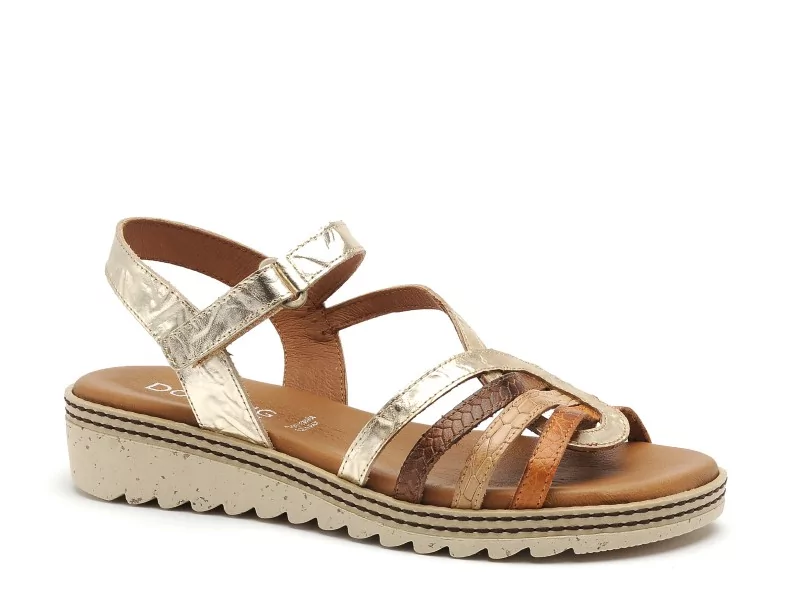 Dorking D9113 Or Sandales à Talons Femme