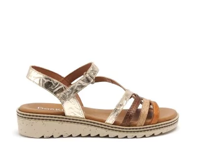 D9113 Or Sandales à Talons Femme