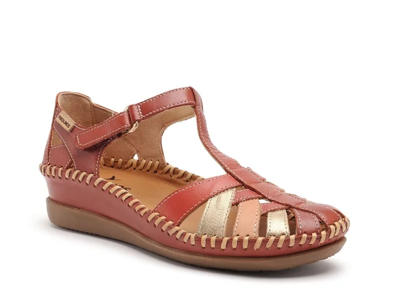 Pikolinos CADAQUES W8K0705 C1 Rouge Sandales à Talons Femme