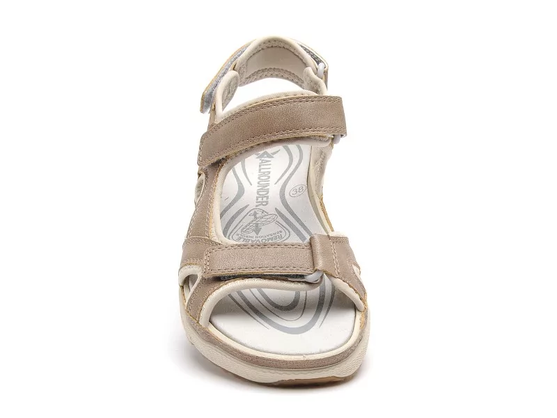 Allrounder 005 P2008636 ITS ME Gris Sandales Plates Femme