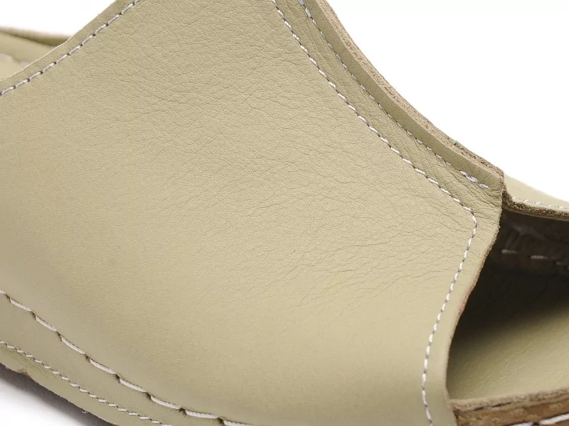 Andrea Conti 0027423 Kaki Mules et Sabots Plats Femme