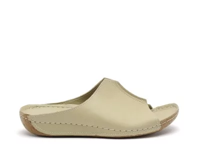 0027423 Kaki Mules et Sabots Plats Femme